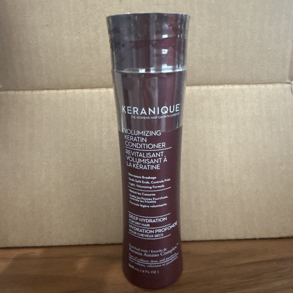 Keranique Volumizing Keratin Conditioner Keratin Amino Complex 8 Oz 240ml Sealed